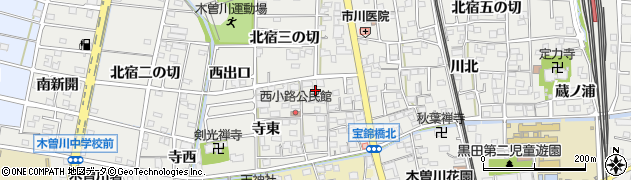 愛知県一宮市木曽川町黒田錦里7周辺の地図