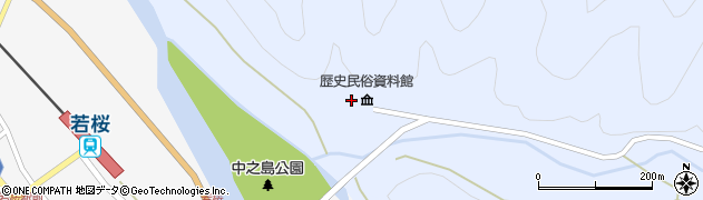 若桜町役場　若桜郷土文化の里・たくみの館周辺の地図
