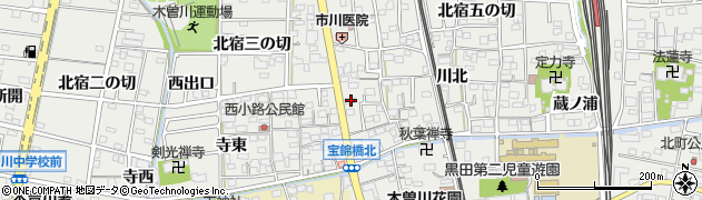 愛知県一宮市木曽川町黒田錦里99周辺の地図