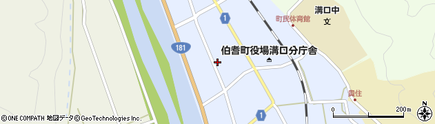 鳥取県西伯郡伯耆町溝口周辺の地図
