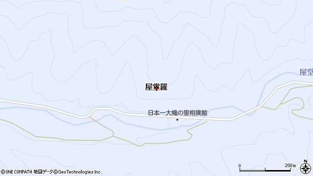 〒680-0721 鳥取県八頭郡若桜町屋堂羅の地図