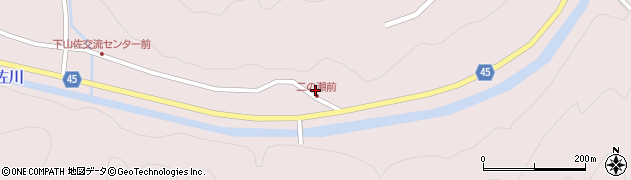 島根県安来市広瀬町下山佐437周辺の地図