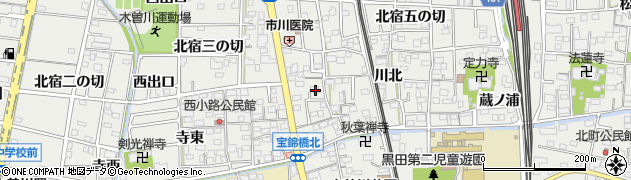 愛知県一宮市木曽川町黒田錦里96周辺の地図