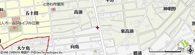 愛知県江南市松竹町向島103周辺の地図