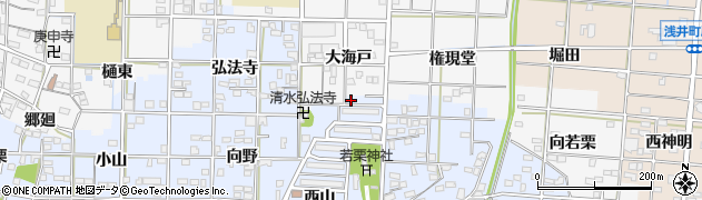 愛知県一宮市島村（北裏山）周辺の地図