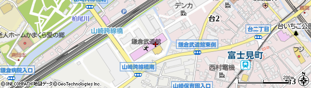 鎌倉武道館周辺の地図