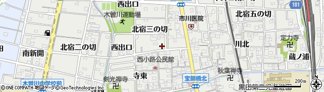 愛知県一宮市木曽川町黒田錦里8周辺の地図