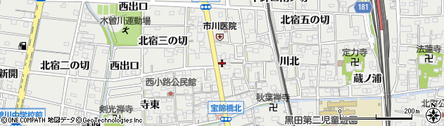 愛知県一宮市木曽川町黒田錦里94周辺の地図