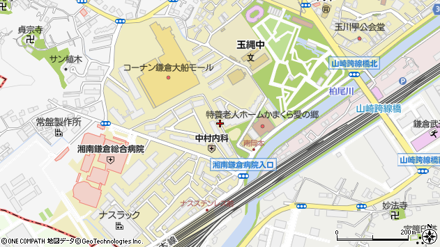 〒247-0072 神奈川県鎌倉市岡本の地図