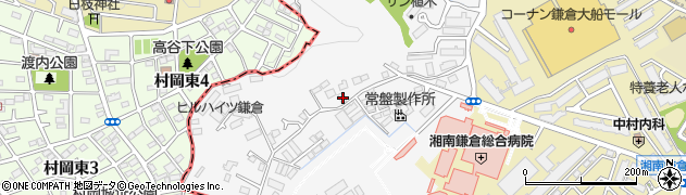 神奈川県鎌倉市植木742周辺の地図