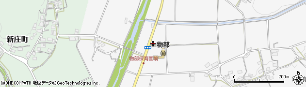 京都府綾部市物部町（建田）周辺の地図