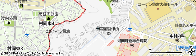 神奈川県鎌倉市植木702周辺の地図