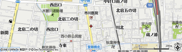 愛知県一宮市木曽川町黒田錦里84周辺の地図