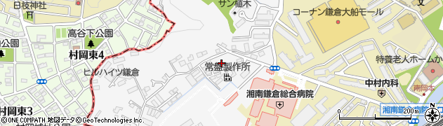 神奈川県鎌倉市植木705周辺の地図