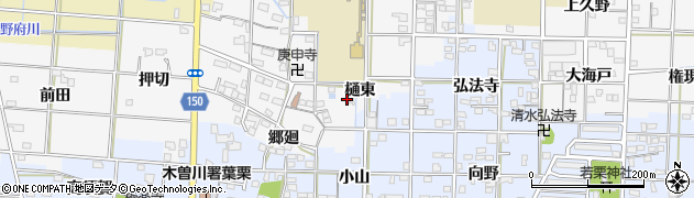 愛知県一宮市杉山（川田）周辺の地図