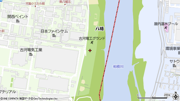 〒254-0015 神奈川県平塚市八幡の地図
