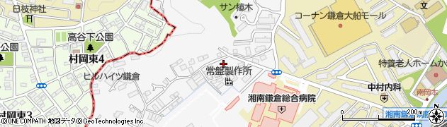 神奈川県鎌倉市植木703周辺の地図