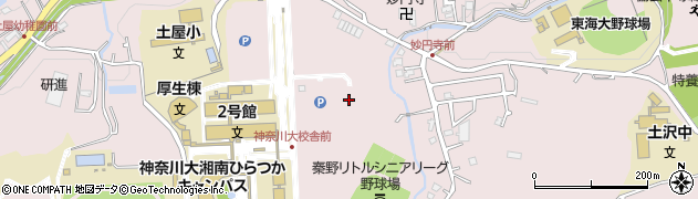 神奈川県平塚市土屋周辺の地図