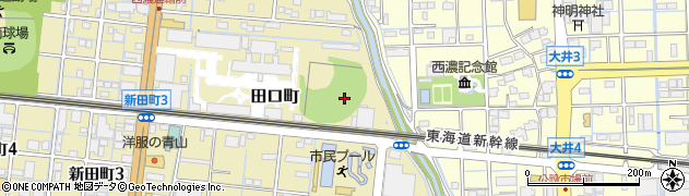岐阜県大垣市田口町周辺の地図