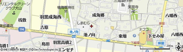 愛知県犬山市羽黒（徳間屋敷）周辺の地図