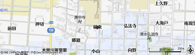 愛知県一宮市杉山樋東周辺の地図