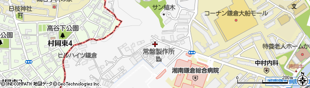 神奈川県鎌倉市植木691周辺の地図