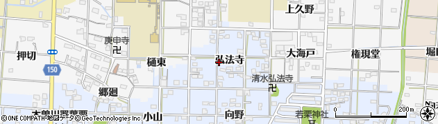 愛知県一宮市大毛弘法寺60周辺の地図