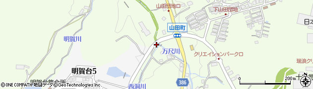 明賀台口周辺の地図
