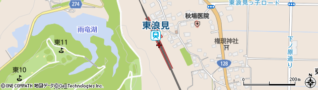 東浪見駅周辺の地図