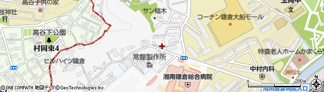 神奈川県鎌倉市植木675周辺の地図