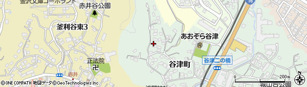 神奈川県横浜市金沢区谷津町周辺の地図