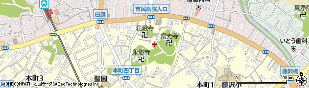 中横須賀公園周辺の地図