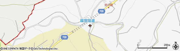 篠窪トンネル周辺の地図