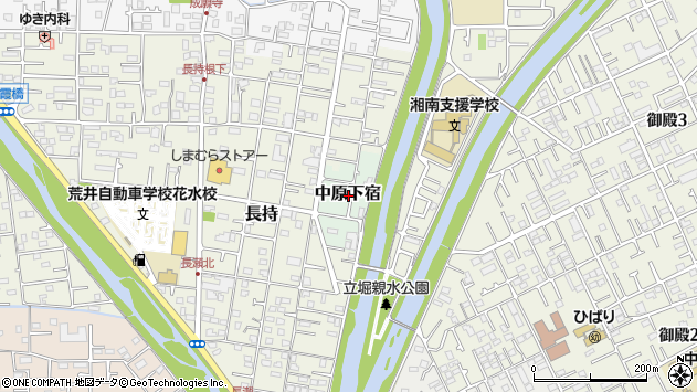 〒254-0072 神奈川県平塚市中原下宿の地図