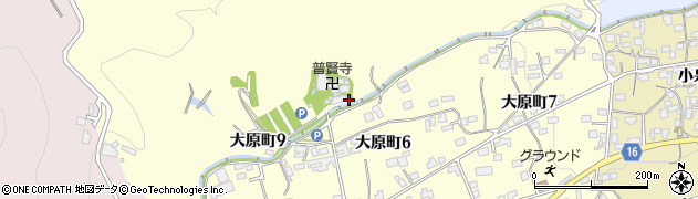 岐阜県多治見市大原町周辺の地図