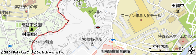 神奈川県鎌倉市植木672周辺の地図