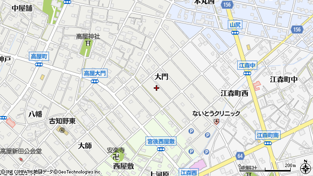 〒483-8035 愛知県江南市高屋町大門の地図