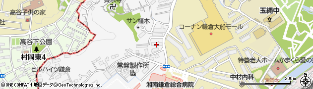 神奈川県鎌倉市植木624周辺の地図