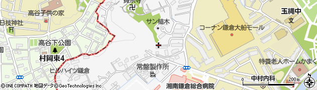 神奈川県鎌倉市植木624-8周辺の地図