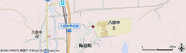 京都府綾部市梅迫町（大野）周辺の地図