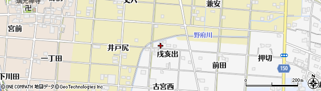 愛知県一宮市杉山戌亥出4周辺の地図
