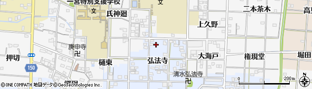 愛知県一宮市大毛弘法寺14周辺の地図
