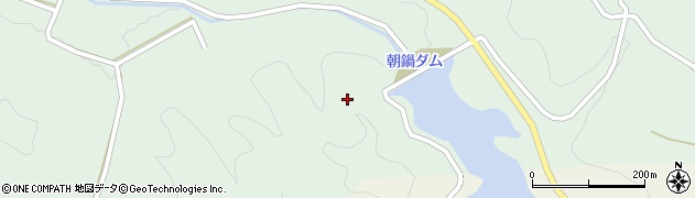朝鍋ダム周辺の地図