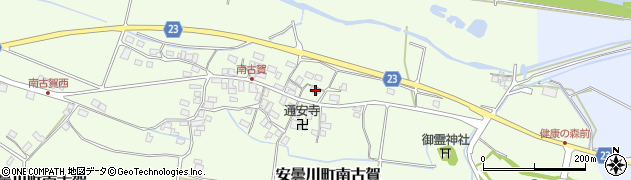 滋賀県高島市安曇川町南古賀255周辺の地図