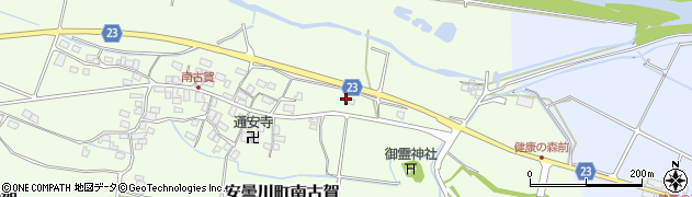 滋賀県高島市安曇川町南古賀168周辺の地図