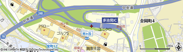 岐阜県多治見市光ケ丘周辺の地図