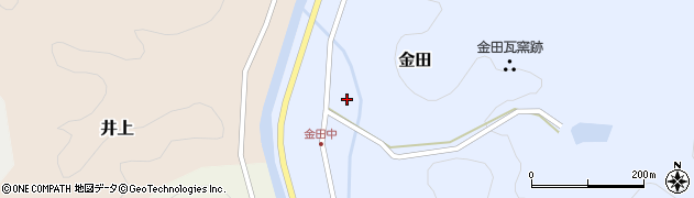 鳥取県西伯郡南部町金田574周辺の地図