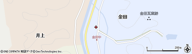 鳥取県西伯郡南部町金田498周辺の地図