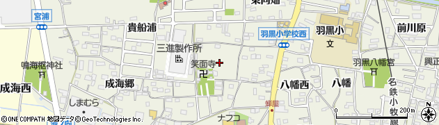愛知県犬山市羽黒寺浦周辺の地図
