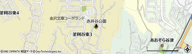 赤井谷公園周辺の地図